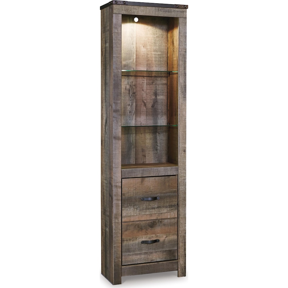 trinell brown pier book case   