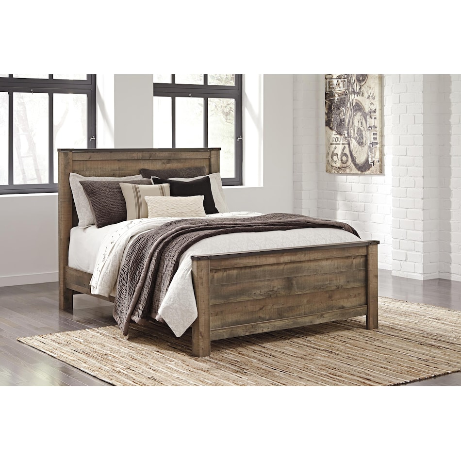 trinell brown queen headboard   