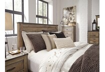 trinell brown queen headboard   