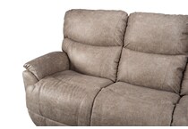 trouper brown power reclining sofa   