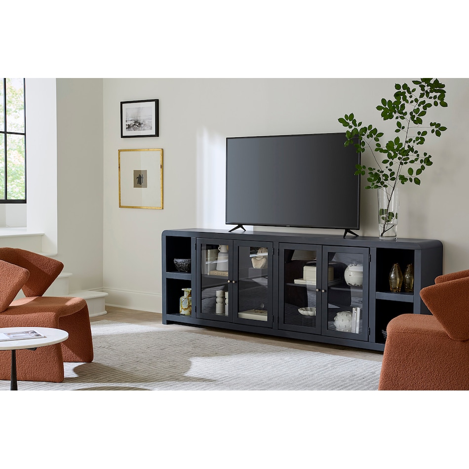 troy black console   