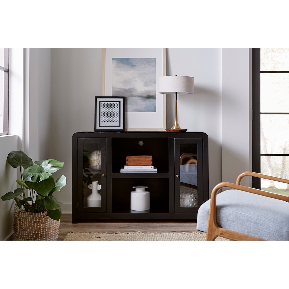 troy black console   