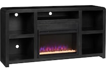 troy black fireplace insert   