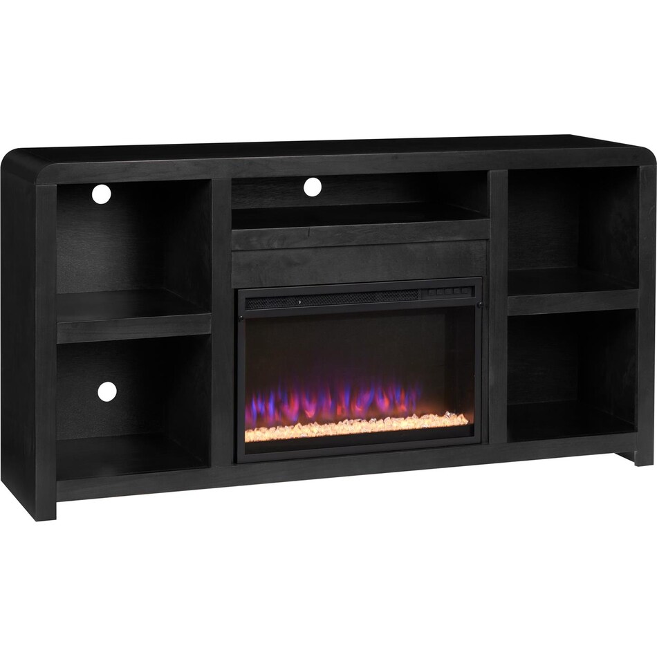 troy black fireplace insert   