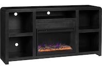 troy black fireplace insert   