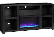 troy black fireplace insert   