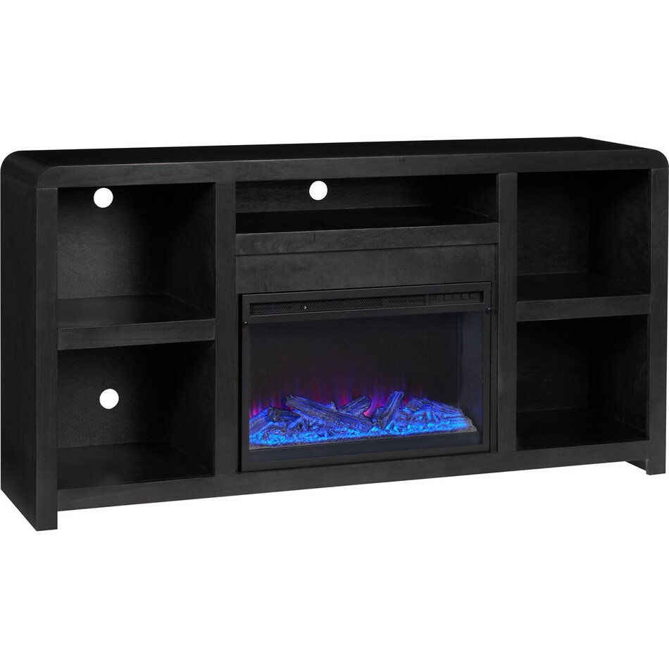 troy black fireplace insert   