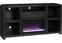 troy black fireplace insert   