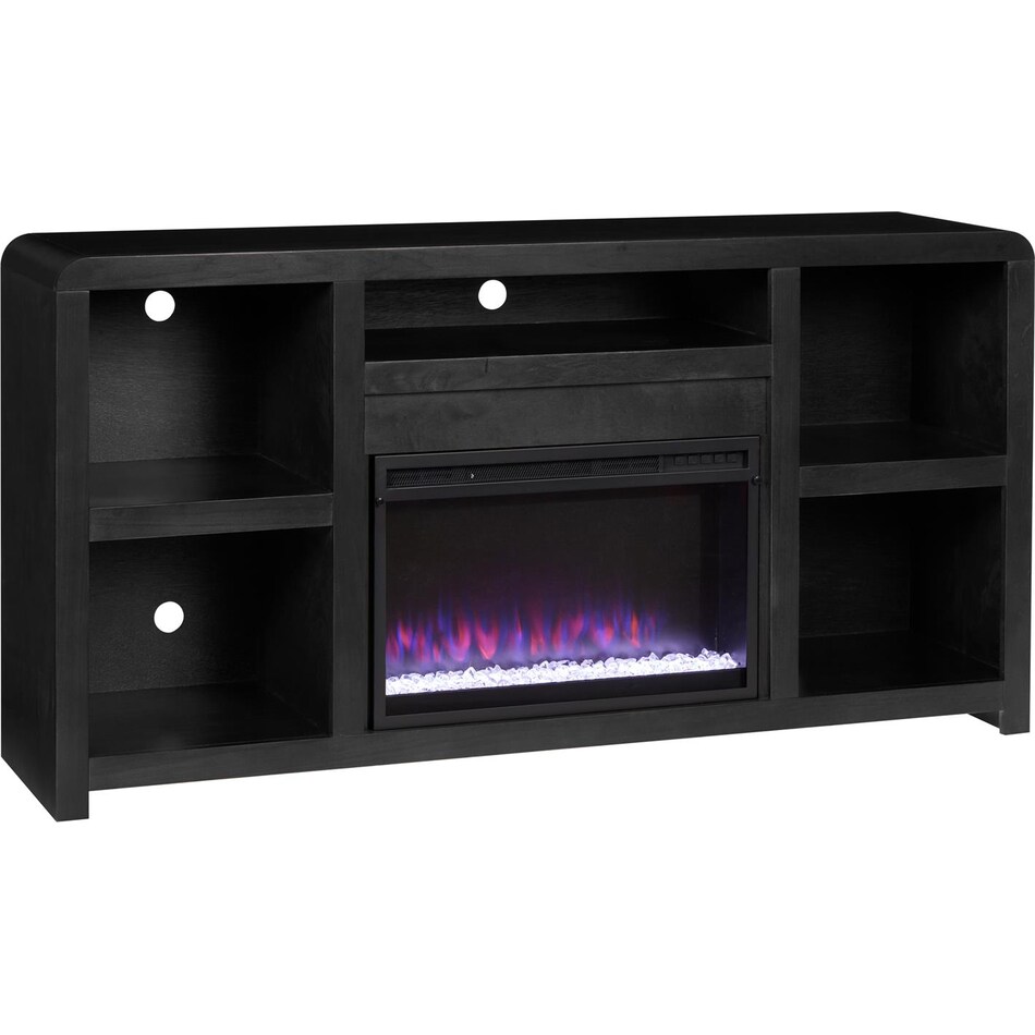 troy black fireplace insert   