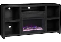 troy black fireplace insert   