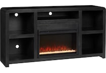 troy black fireplace insert   