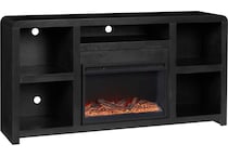 troy black fireplace insert   