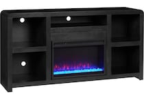 troy black fireplace insert   