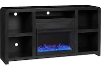 troy black fireplace insert   