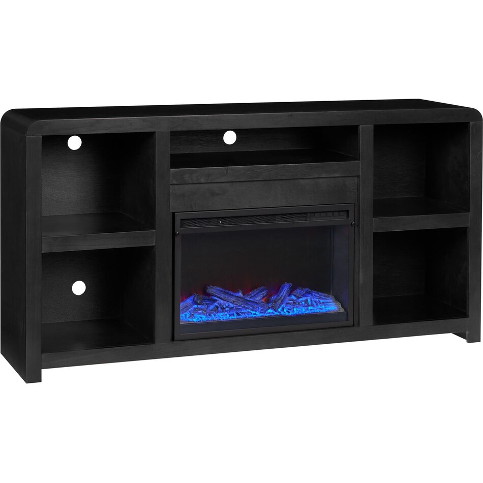 troy black fireplace insert   