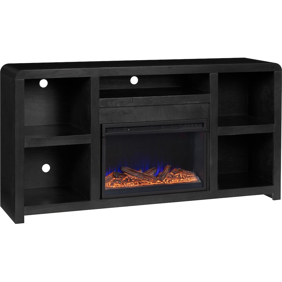 troy black fireplace insert   