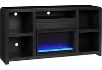 troy black fireplace insert   