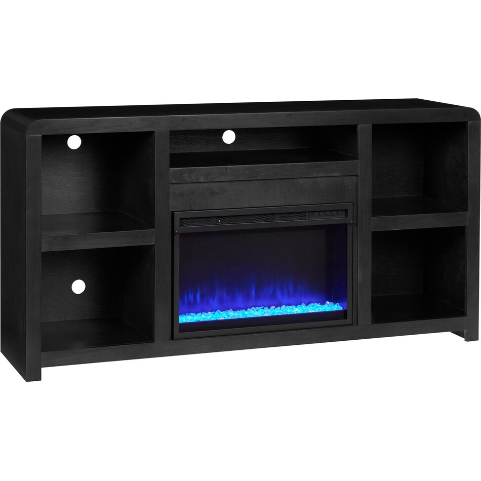 troy black fireplace insert   