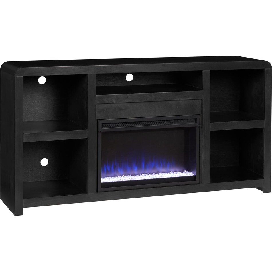 troy black fireplace insert   