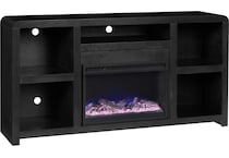 troy black fireplace insert   