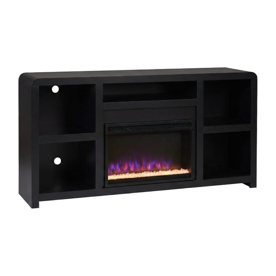 troy black fireplace insert   
