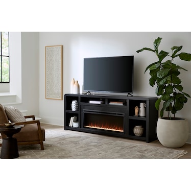 TROY 84" TV STAND WITH FIREPLACE