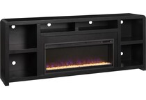 troy black fireplace insert   