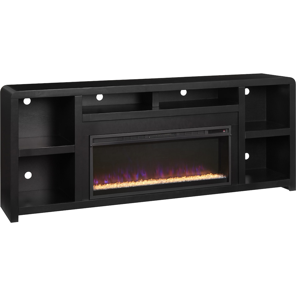 troy black fireplace insert   