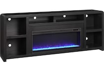 troy black fireplace insert   