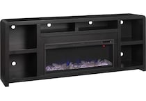 troy black fireplace insert   