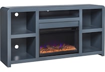 troy malta blue fireplace insert   