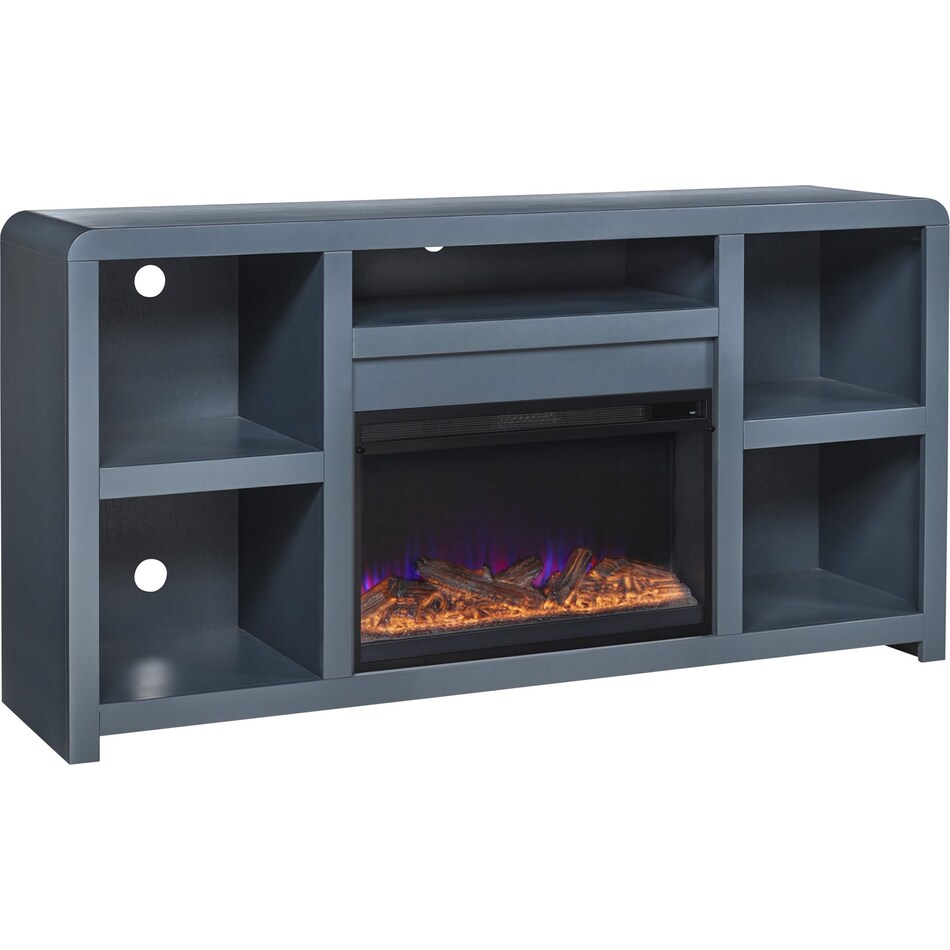 troy malta blue fireplace insert   