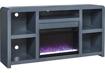 troy malta blue fireplace insert   