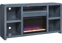troy malta blue fireplace insert   