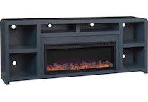 troy malta blue fireplace insert   