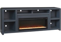troy malta blue fireplace insert   