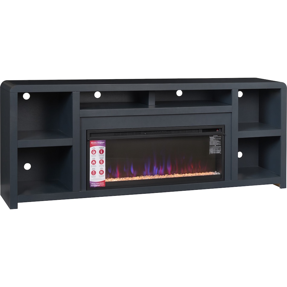 troy malta blue fireplace insert   