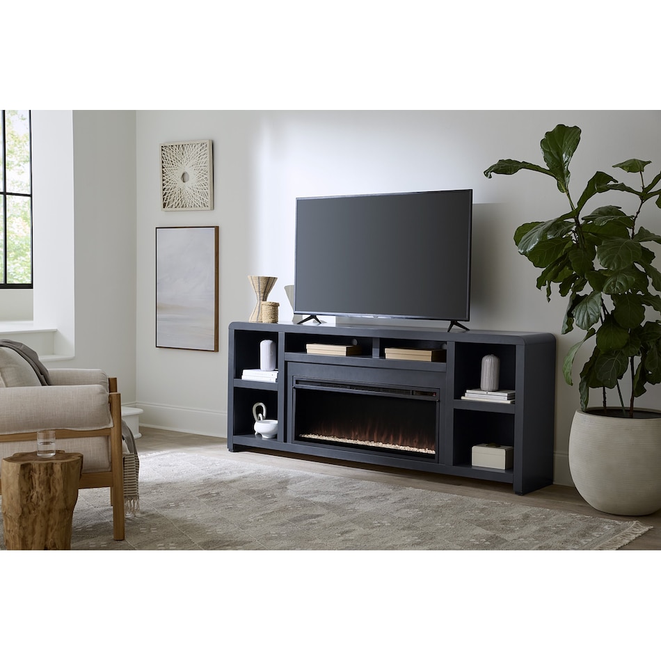 troy malta blue fireplace insert   