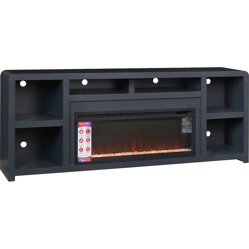 troy malta blue fireplace insert   