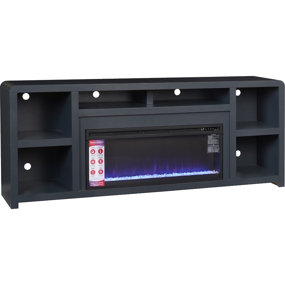 troy malta blue fireplace insert   