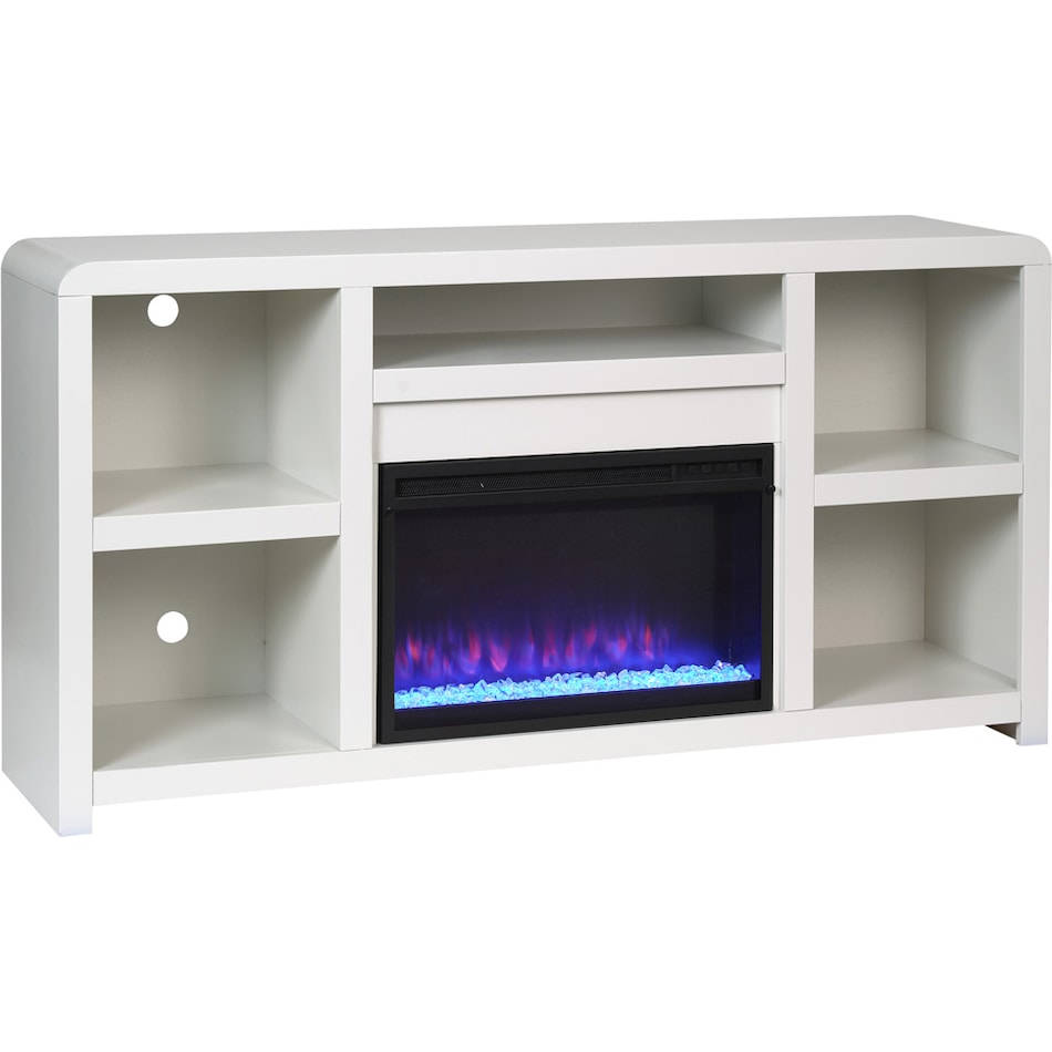 troy white fireplace insert   