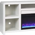 troy white fireplace insert   