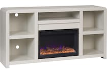 troy white fireplace insert   