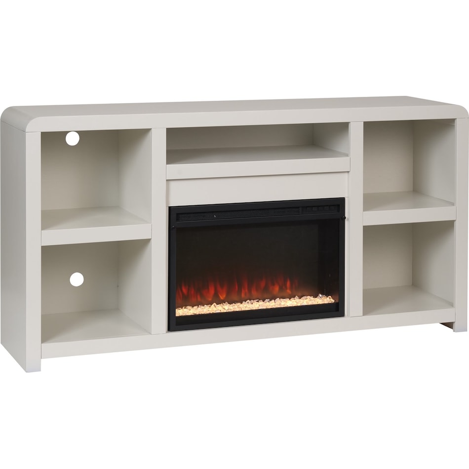 troy white fireplace insert   