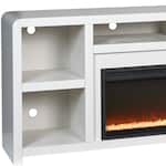 troy white fireplace insert   