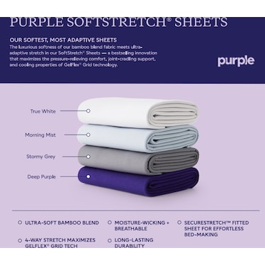 PURPLE TRUE WHITE SHEETS