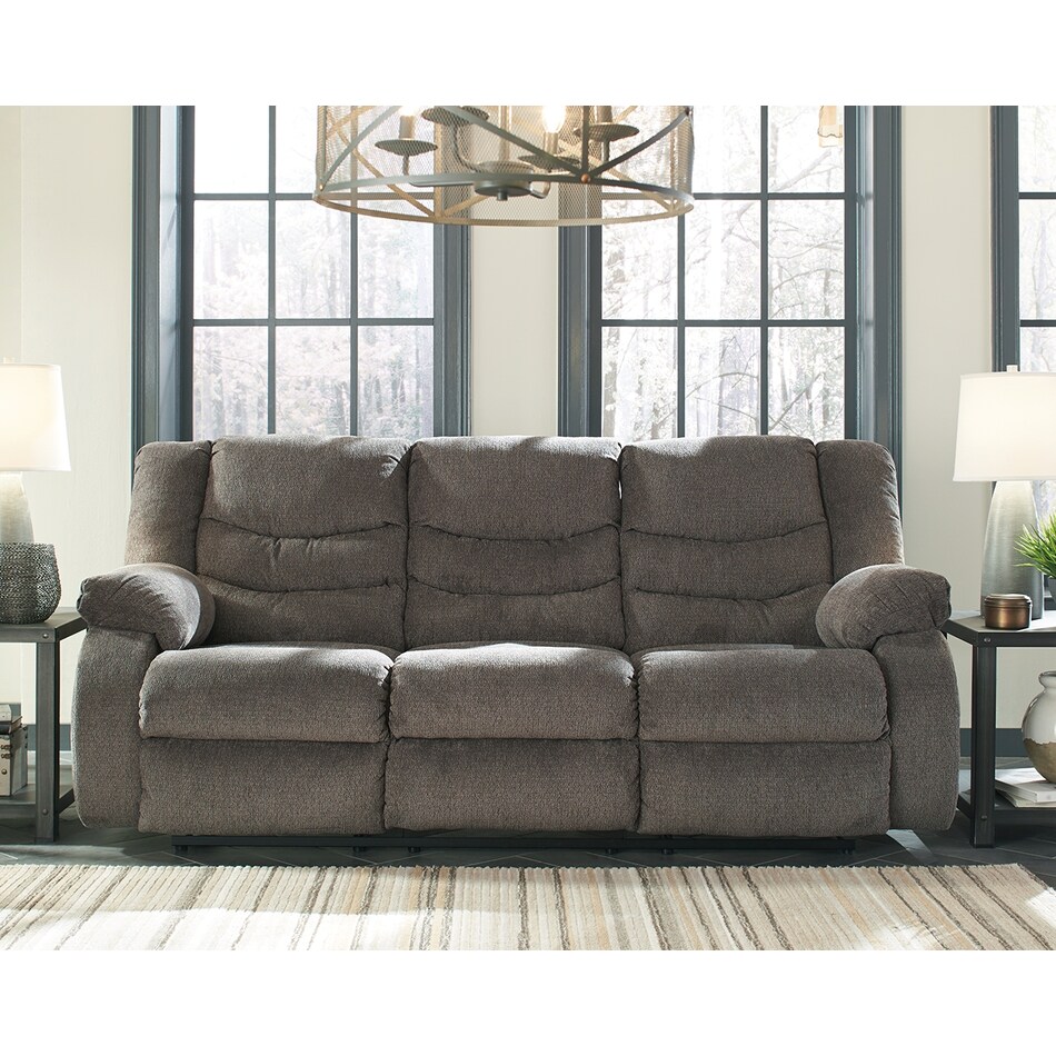 tulen grey reclining sofa   