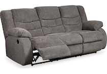 tulen grey reclining sofa   