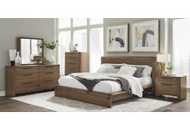 tulsi medium brown king headboard   