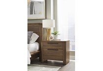 tulsi medium brown nightstand   